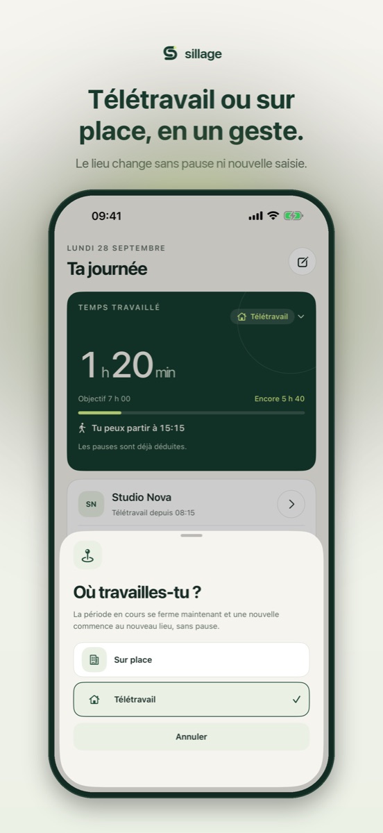 Bascule entre présence sur site et télétravail